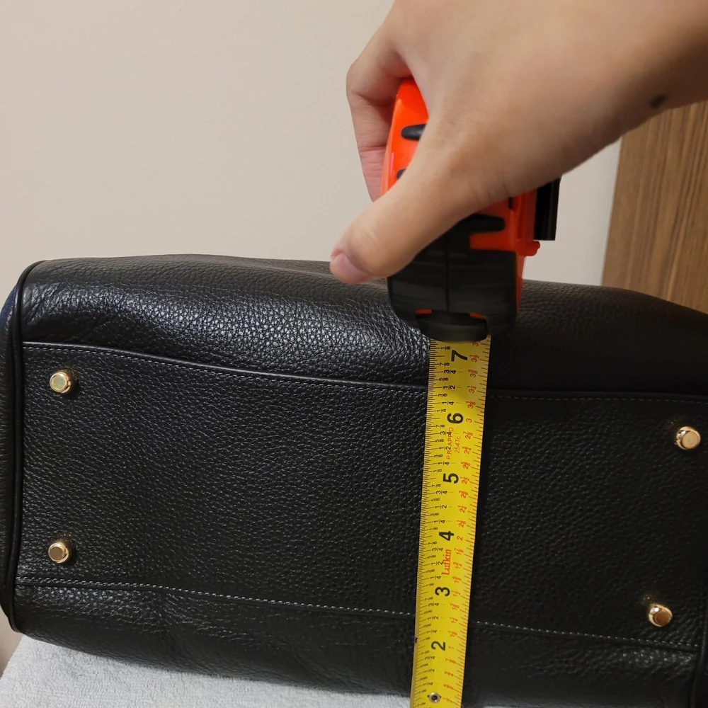 Coach Rowan Large Satchel Bag Black CV960 Black/Gold - Picture 13 of 14